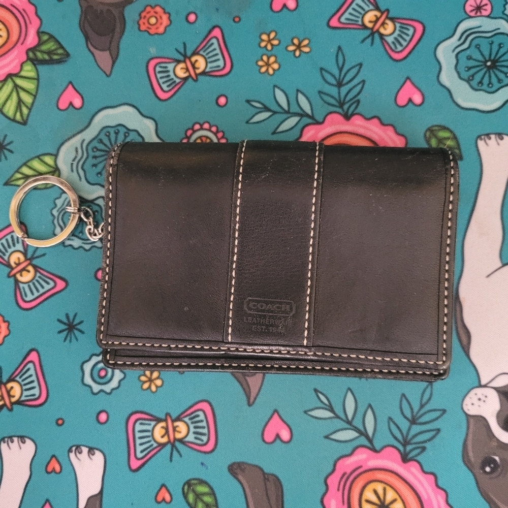Coach Keychain Wallet & Card Holder VINTAGE Y2K 2000s Collectble Leather